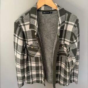 Abode Outside Plaid Shirt Jacket